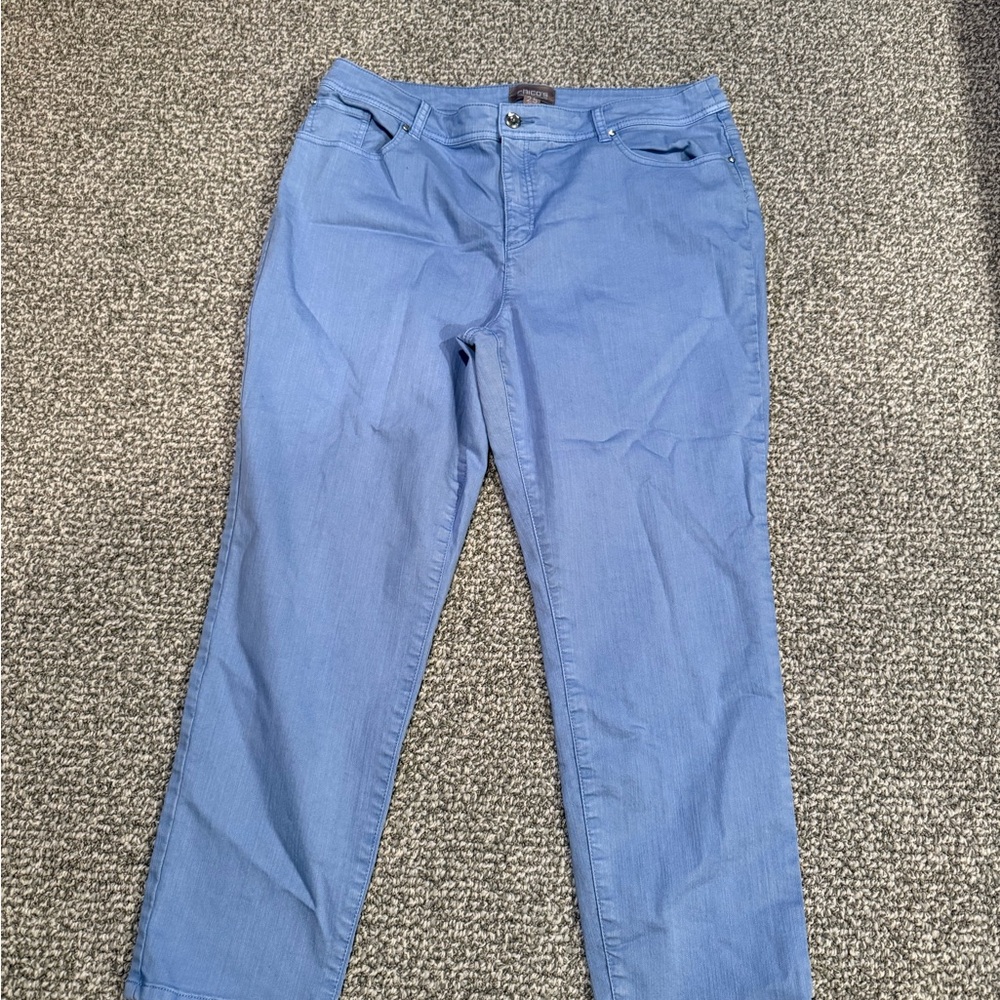 Chico's Light Blue Straight Leg Jeans
